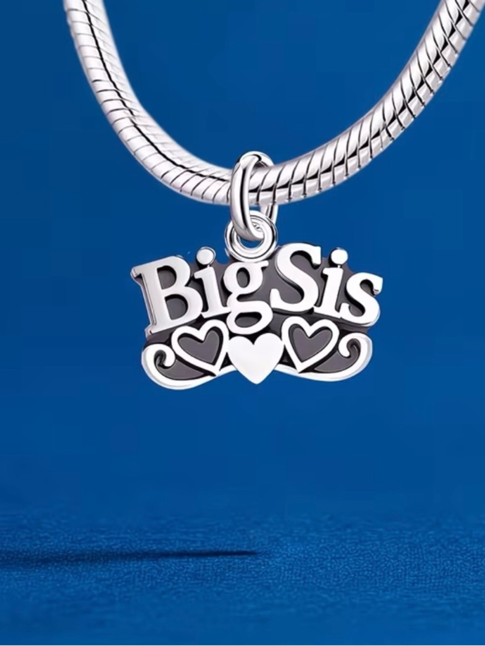 Big Sis Heart Pendant Charm
